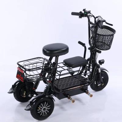 China Factory direct environmental protection high carbon steel 3 seats folding new electric tricycle for sale