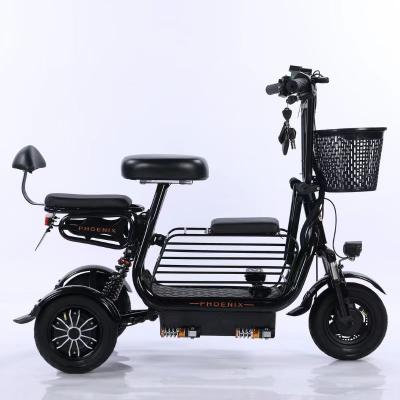 China Environmental protection adult four fold 4 three 3 wheel disabled tricycle handicapped electric tricycle for the elderly for sale