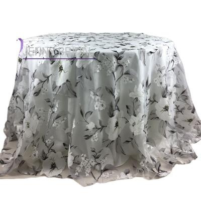 China Plain TC178M 132 inch round grande mantles redondos decorativos wedding table covered banquet tablecloths for events for sale