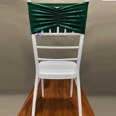 China SH019 Single Chair Sashes Wedding Decorative Multicolor Chair Sash Party Chair Cover Sash for sale