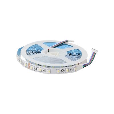 China LANDSCAPE SMD 5050 RGBW LED Light Strip 4 in 1 Warm White Light 5m DC 12V Waterproof Flexible LED Multi Color Intelligent Light Strip for sale