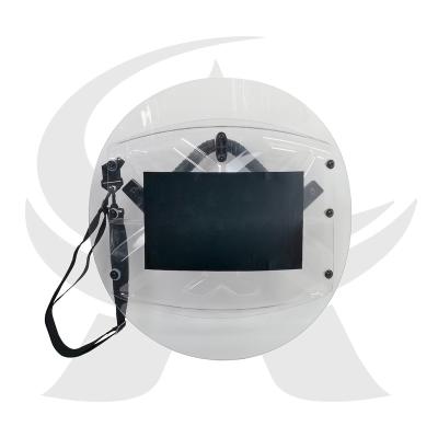 China Combined High Impact Puncture Resistance Polycarbonate Czech Type Round Riot Shield for sale