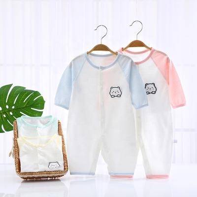 China Baby Suitable Cotton Long Sleeves Soft Crawling Baby Clothes Bodysuit Unisex Cotton for sale