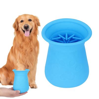 China Fashion Dog Paw Cleaner Cup Pet Foot Seal Protable Dog Cleaning Brush for Puppy Cats Massage Grooming Dirty Claws for sale