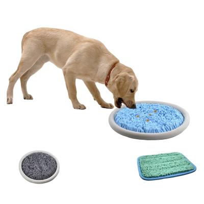 China Dog Snuffle Mat Dog Snuffle Mat Mind Stimulating Food Puzzle Toy for Pets Encourages Natural Foraging Skill Lasting Smell Training Blanket for D for sale