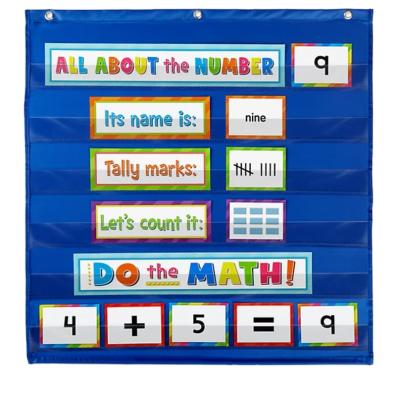 China Pocket Chart Wall Hanging Numbers and Count with Activity Cards for sale