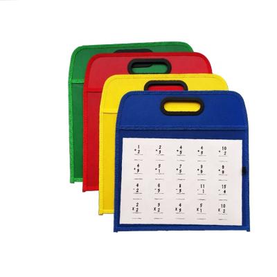 China Durable and Eco-friendly Material Easy to Carry Painting Board Dry Erase Pocket Chart with Clear Pockets Portable Folders Holder for sale