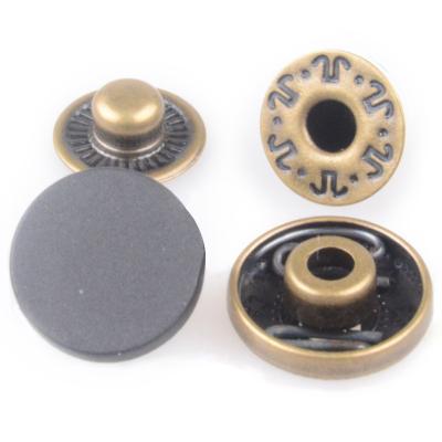 China Custom Design Washable Branded Four Part Spring Press Metal Fur Coat Plastic Rubber Snap Fastener for sale