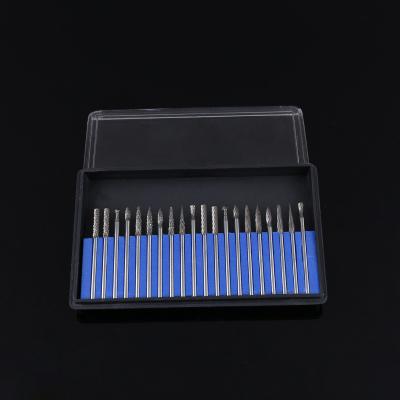 China YG8 2.35X2.35 20pcs Carbide Rotary Burrs Sets for sale