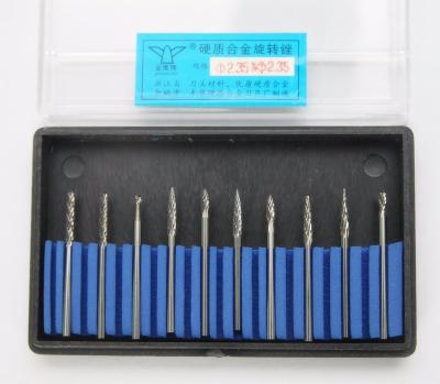 China YG8 Electric Tool Set 2.35 Set Tungsten Carbide Burrs Set for sale