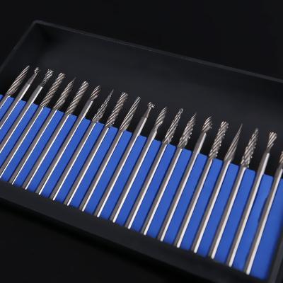 China GOOD Quality YG8 Diamond Sharp Metal Tools Carbide Rotary Burr With Plastic Box for sale