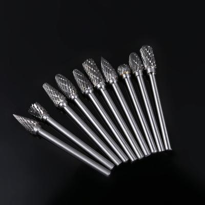 China Hot Sale YG8 Manufacturer Double Cut Inch Shank Diameter Rotary File Deburring Tools Tungsten Carbide Burr Set for sale