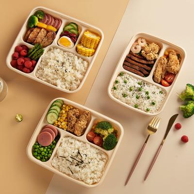 China Microwavable Biodegradable Luxury Paper Boxes Quick Takeout Set Catering Paper Food Packaging Disposable Food Prep Containers For Food for sale