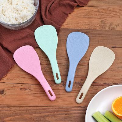 China Household Creative Non-stick Straw Spoon Wheat Scoop Rice Scoop Creative Sustainable Rice Scoop Shovel for sale