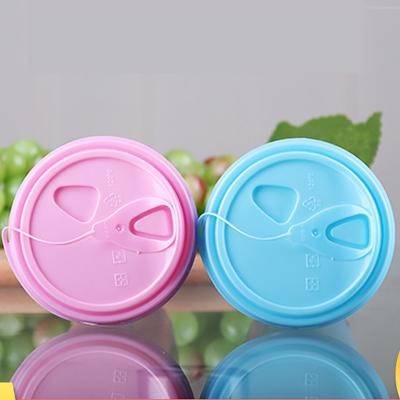 China Wholesale 90 Lid Paper Cup Lid Environmental Friendly Injection Plastic Round Disposable Child Safe Clear PP Milk Tea Lid for sale