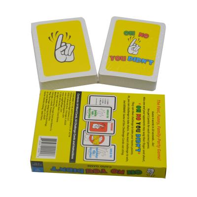 China Entertaiment Playing Cards Custom Printing Trading Children Memory Cards Paper Bingo Illuminati Card Game Case for sale