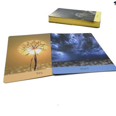 China Custom Entertaiment Playing Cards Art Paper Printing Golden Edges Tarot Cards Bundle for sale