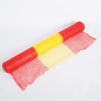 China Cheap Yellow 100% HDPE Safety Fence 2 Red+1 Yellow HDPE Knitted Safety Fence 100% And High Quality for sale