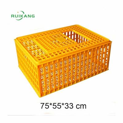 China Farm Equipment Stored Plastic Cage For Live Chicken Transportation for sale