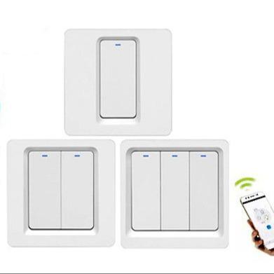 China WB 2 Band Smart Wifi And Wifi Wall Lamp Switch Works With Alexa Google Assistant for sale