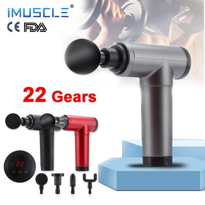 China Body iMuscle Body Massager Gun Deep Pressure Relieve Massage Gun Private Label Gym Body Muscle Therapy Massage Gun Wireless for sale