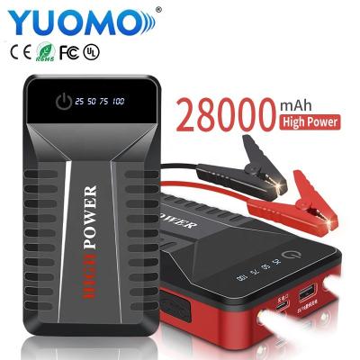 China 12V 28000mAh Portable Backup Power Bank Station Car Jump Initiator Suv Super Capacitor/OEM/Car Battery Powerbank Jumpstarter 165*88*30mm for sale