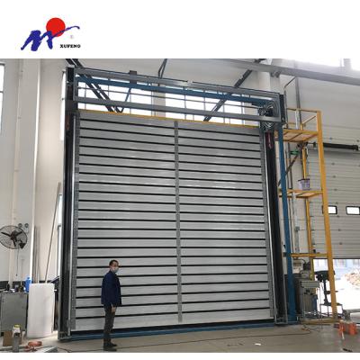 China Hot Selling Exterior Heat Insulation Automatically Open Rolling Door With PU Foam for sale