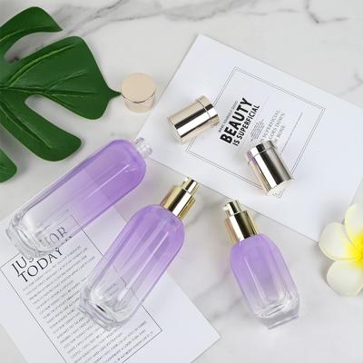 China Silk screen printing or other wholesale cosmetic skin care packaging miss mounted base glass bottles for base for sale