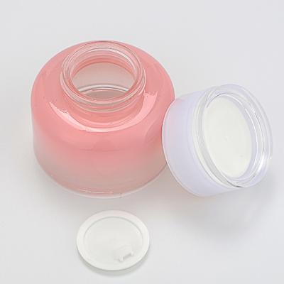 China Personal Care Different Color Rose Gold Cosmetic Cream Jars Cosmetic Glass For Face Cream Packaging for sale