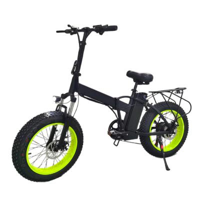 China Cheap Adult 48V 10.4AH Aviation Aluminum Alloy Folding Electric Bicycle/Electric Fat Tire Bike Moped With Pedal Drop Boarding EBike for sale