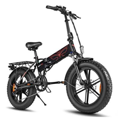 China Powerful Aluminum Alloy EU&US Electric Bike Fast Delivery 750W Fat Tire 20 Inch Mountain Elektric Snow Bike Foldable Electric Bike Warehouse for sale