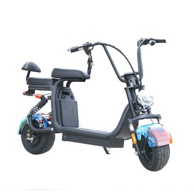 China Unisex Adult 2 Wide Wheel City Road City Electric Scooter 1000 Two Seater Watt Citycoco for sale