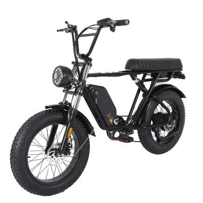 China 2022 best selling adult electric bicycle high carbon steel 350W 48v 10ah moped 20*4.0 inch beach snowmobile for sale