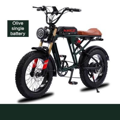 China Supply 48v 500w 13ah 20inch Fat Tire Mountain Snow Adult E-Bike Chinese Electric Bicycle High Carbon Steel Bike for sale