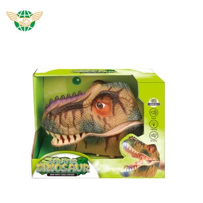 China With Light Wholesale Kids Play Animatronic Dinosaur Hand Puppet Dinosaur Hand Puppet Dinosaur Toy With Throw for sale