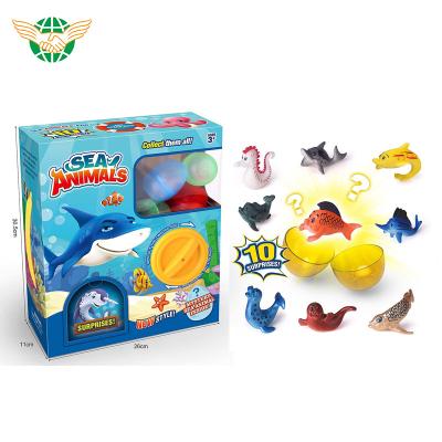 China Twisting the switch to remove the dinosaur eggs; Machine Educational Blind Box Tornado Animal Sea Toys Collectible Toys for sale