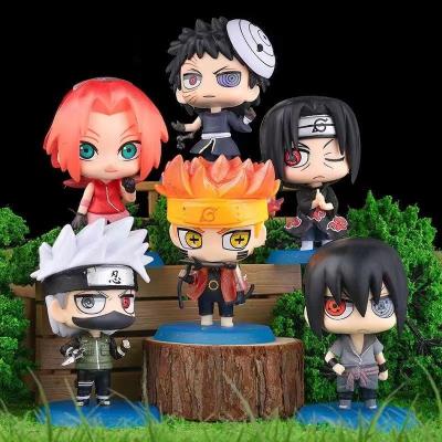 China Wholesale 6pcs Cartoon Toy Model Toy Set Narutos Action Number PVC Character Model Decoration Collection Toy for sale