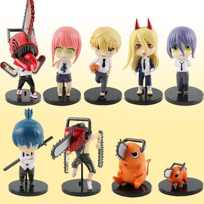 China Hot Sale Chainsaw Dragon Toy ManAction Pava Blood Demon Mananime Character Model Anime Figure Set Styling Model for sale