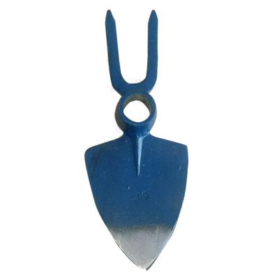 China 30020108 Forged Fork-Hoe Digging Garden Hoe Pickaxes with Two Tines Sharp Tips Round Hole Eye heart or peach type for sale