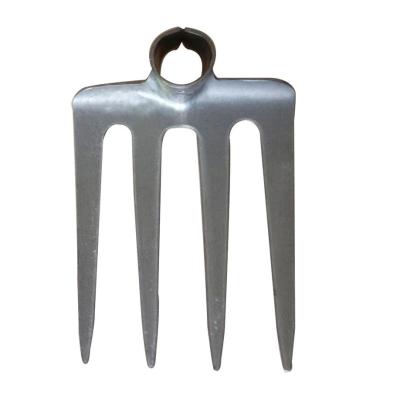 China 20020122 4 tines round hole eye four tines metal fork-hoe digging garden rakes for sale