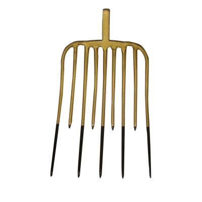 China 10011492 9 Tines Carbon Steel Manure Dung Forks Garden Steel Forged Hay Prong Pitchfork for sale