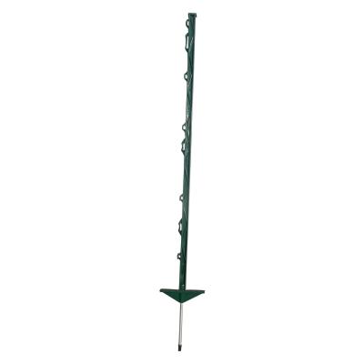 China PP06 electric fencing posts paddock plastic posts double step 105cm galvanized ground nail for sale