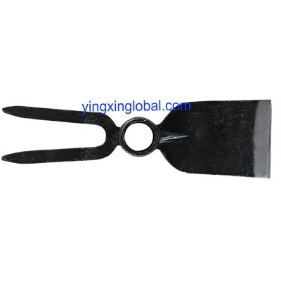 China 30020105 With Round Hole Eye Two Tines And Cutting-Spade Type Forged Digging Garden Farming Fork-Hoes Hoes for sale