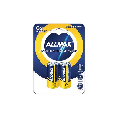 China B2-12 Max Power Lr14 1.5V C Home Size Appliance Allmax Alkaline Batteries for sale