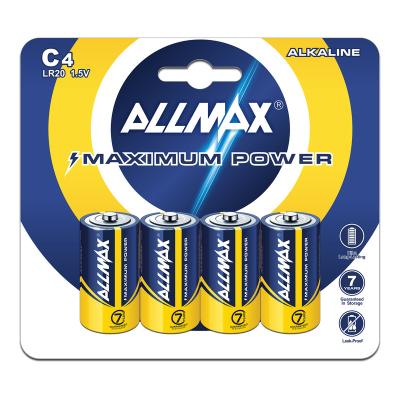 China B4-24 Max Power Lr14 1.5V C Home Size Appliance Allmax Alkaline Batteries for sale