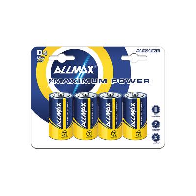 China B4-12 Max Power Lr20 1.5V D Home Size Appliance Allmax Alkaline Batteries for sale