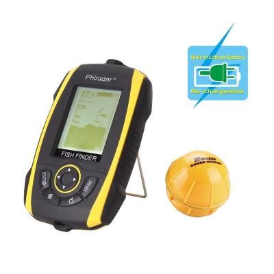 China IPX67 Waterproof 4 Levels Grayscale Portable Wireless Sonar Fish Finder FF268W for sale