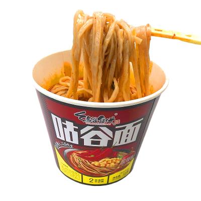 China OEM Low-sodium Barreled Instant Noodles Chinese Muslim Noodles Hot & Sour Low Calorie Instant Noodles for sale