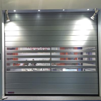 China Industrial High Speed ​​Aluminum Alloy Door With Optional Window for sale