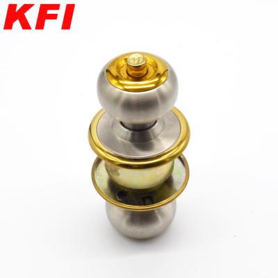 China Entry China factory price bathroom door lockset high quality polished finish door cylinder lock ball brass knob for South America for sale